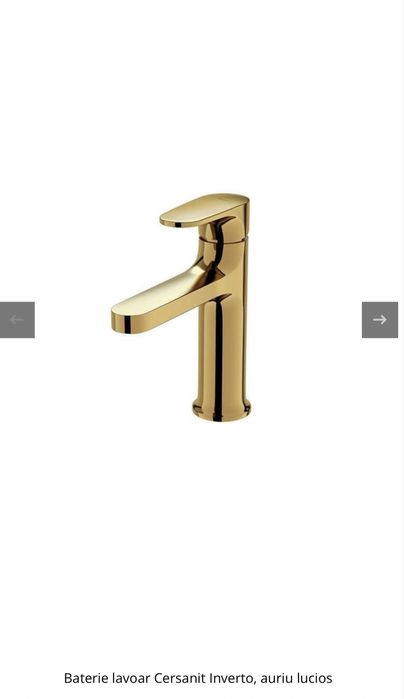 Baterie lavoar baie Cersanit Inverto - auriu - noua