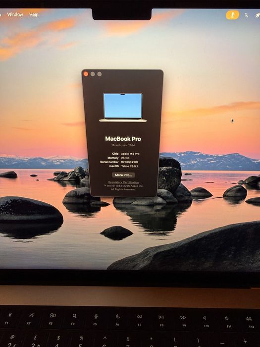 Macbook M4 PRO 2TB, 24GB RAM