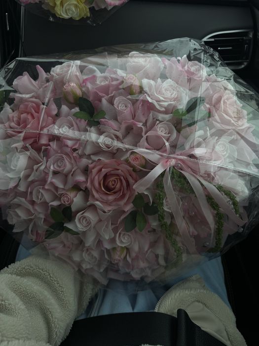 Именной мыльные цветы