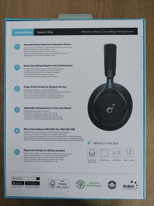 Casti soundcore space one black