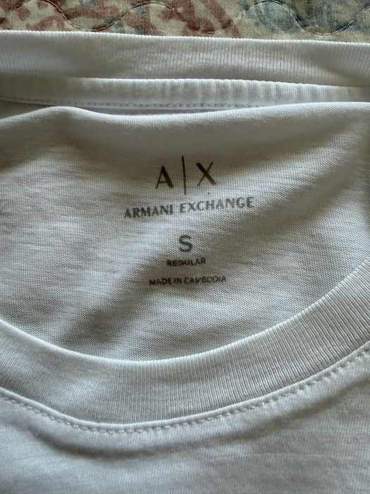 Tricou Alb Barbati Armani Exchange, Marimea S