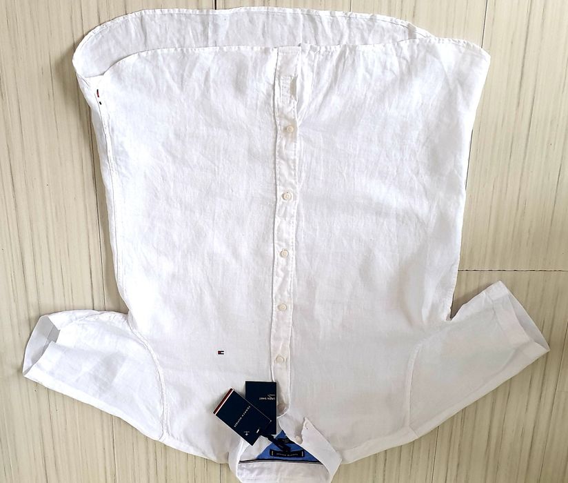Tommy Hilfiger Linen /Лен Regular Fit  L НОВО ОРИГИНАЛ Мъжка  Ленена Риза