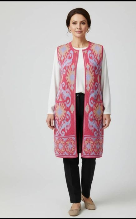 Kardigan to'qima adras nusxa bahorgi mavsumga