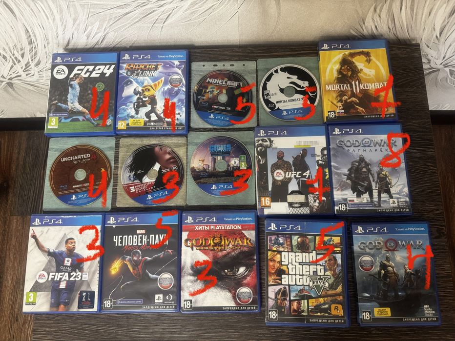 Игры на пс4 цены разные, оптом будет дешевле