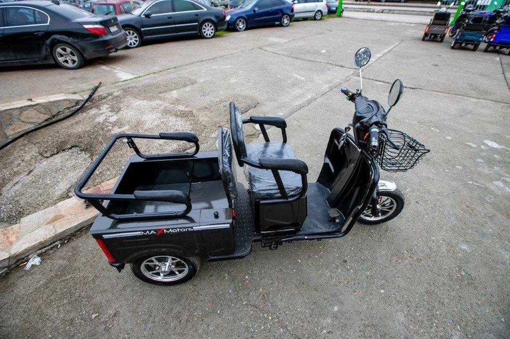 Електрическа Двуместна Триколка CARGO LUX 1500W - GRAY