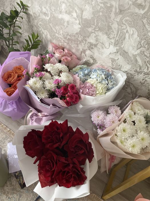 Цветы букеты свежие