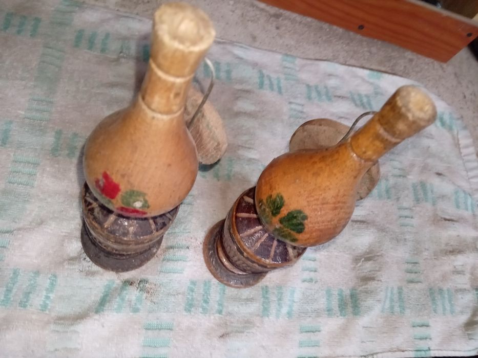 Suporturi pentru lumânări lemn masiv,Italia