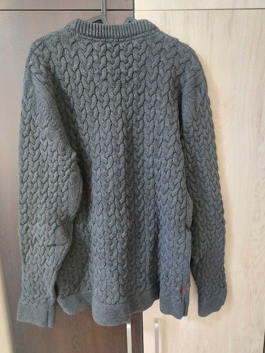 Мъжки памучен пуловер Jack & Jones, размер L – Vintage стил