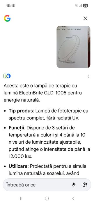 Lampă terapie fără infraroșu