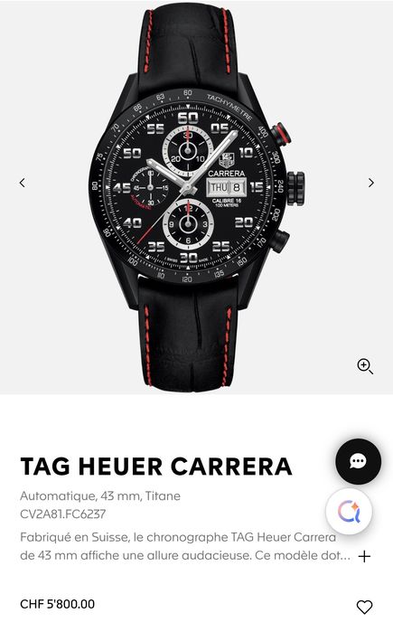 Vand ceas titan chronograf original NOU Tag Heuer