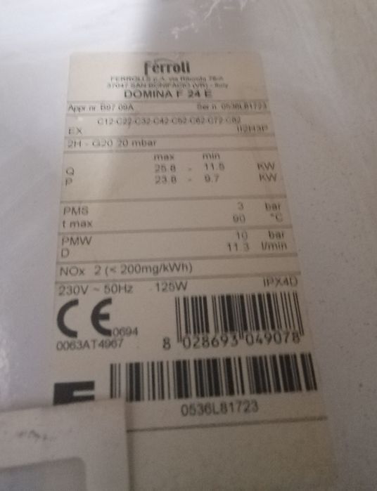 Piese Ferroli Domina F24E