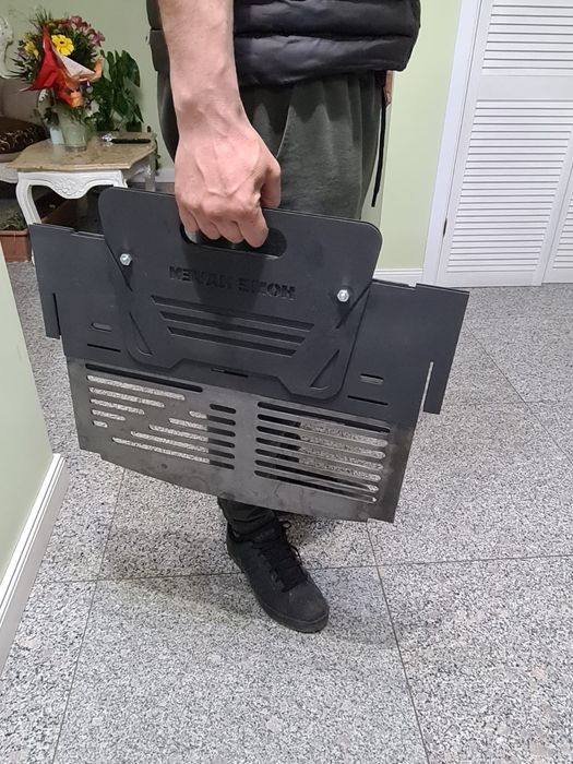 Grătar portabil pliabil HOME HAVEN | Oțel, plită 5mm | Fabricat în România