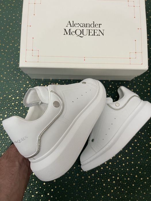 Alexander McQueen Zipper Tooth White