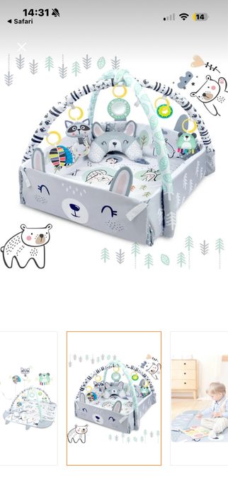 Saltea de activitati cu perna si arcade