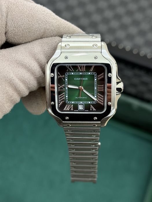 Cartier Santos Large Green Dial