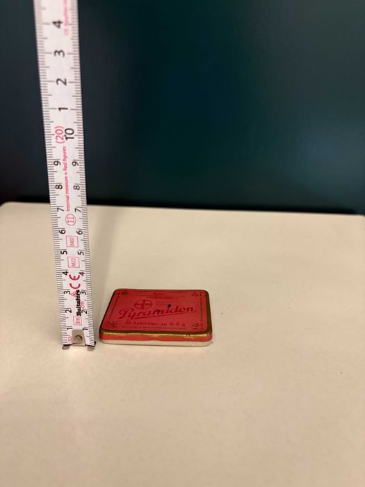 Cutie mică Pyramidon Bayer pentru 20 tablete perioada nazistă 1935–45