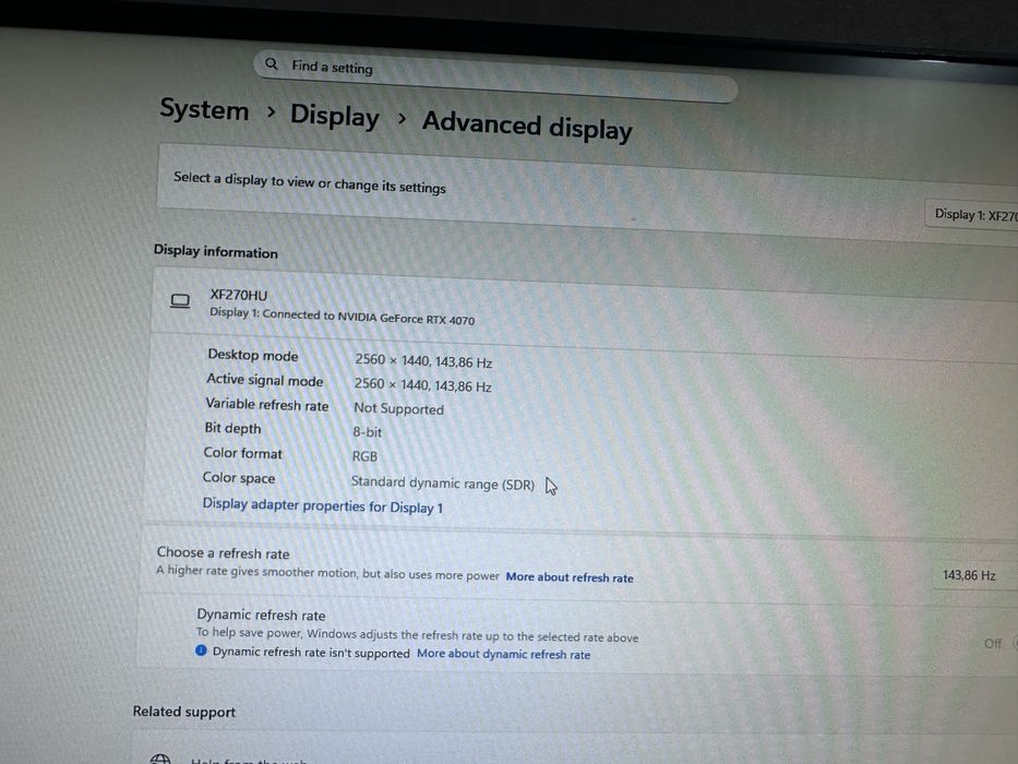 Монитор acer 144 гц с коробкой