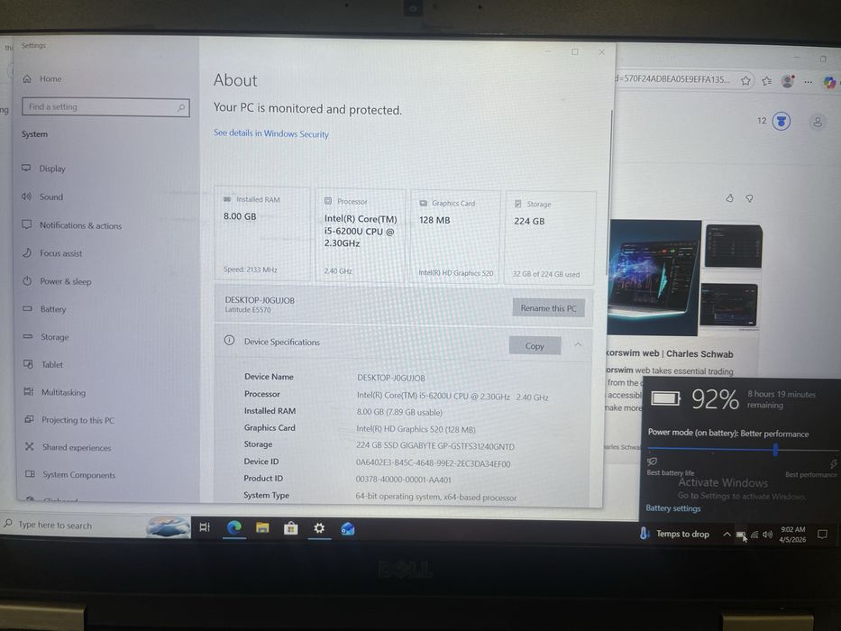 Бизнес ноутбук Dell Latitude e5570