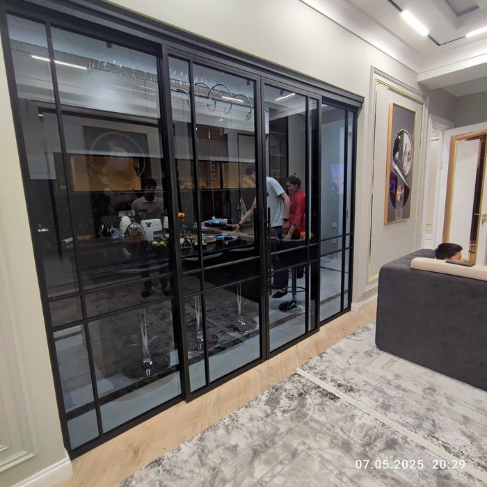 Раздвижные перегородки и двери в стиле Loft / Душевые кабины