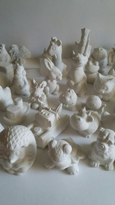 Гипсовые раскраски. Раскраски из гипса. Фигурки для росписи.
