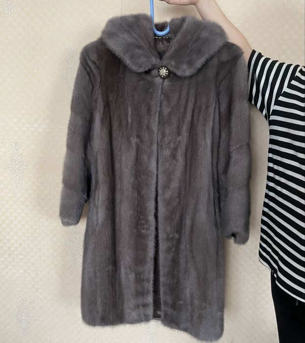 Шуба норковая, длинная