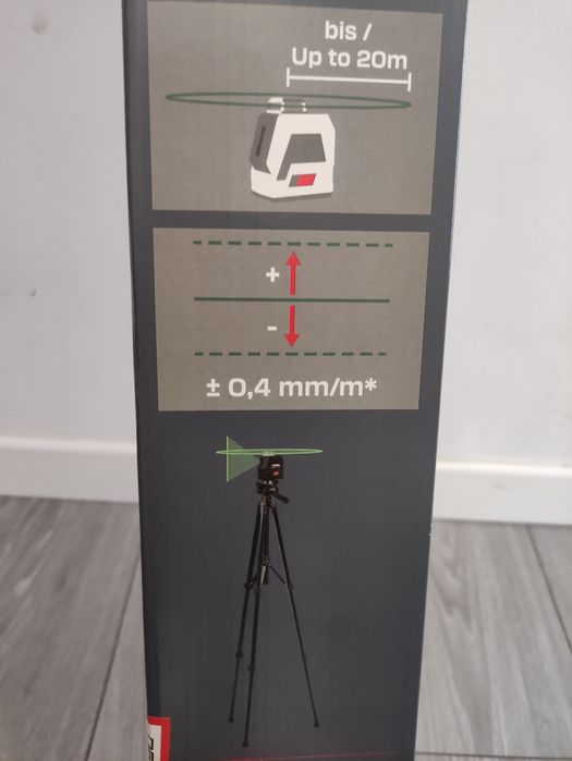 Laser cu trepied Parkside Performance cu linii in cruce
