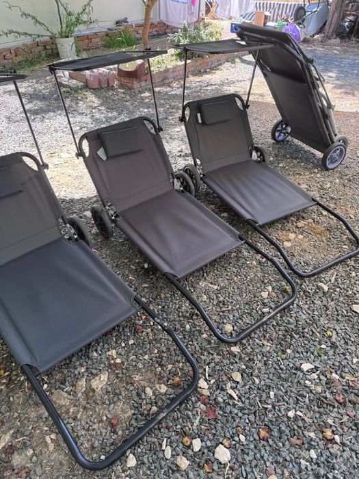 5sezlonguri pliabile Lidl / Livarno