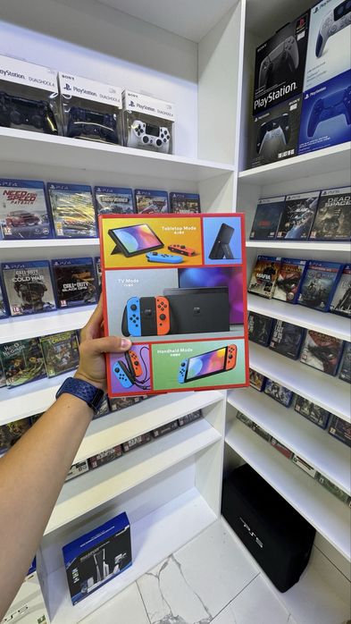 Nintendo Switch OLED Neon Blue/Red | Нинтендо Свич новый