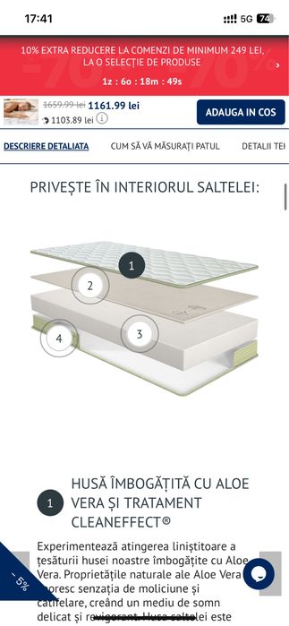 Vând vand saltea