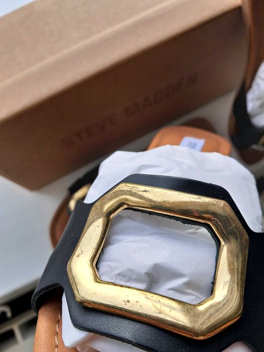 Papuci  piele naturală talpă  cu memorie .Steve  Madden