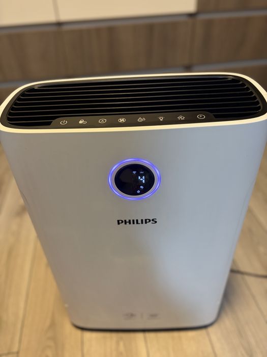 Purificator aer PHILIPS AC2729/50, 4 trepte viteza, Hepa, Umidificare, alb-negru