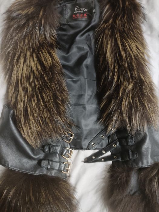 Жилетка, натуральный мех