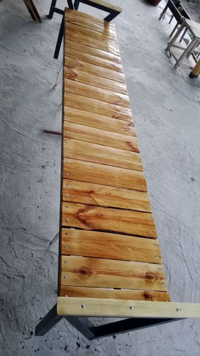 Скамейка в стиле лофт