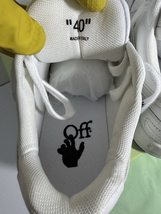 Adidasi sneakers off white ‘’for walking’’ blue shoes