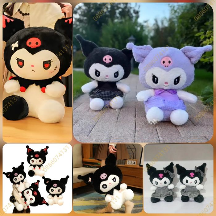 Hello Kitty Kuromi Плюшена играчка, Кити Куроми плюшени играчки, 45см