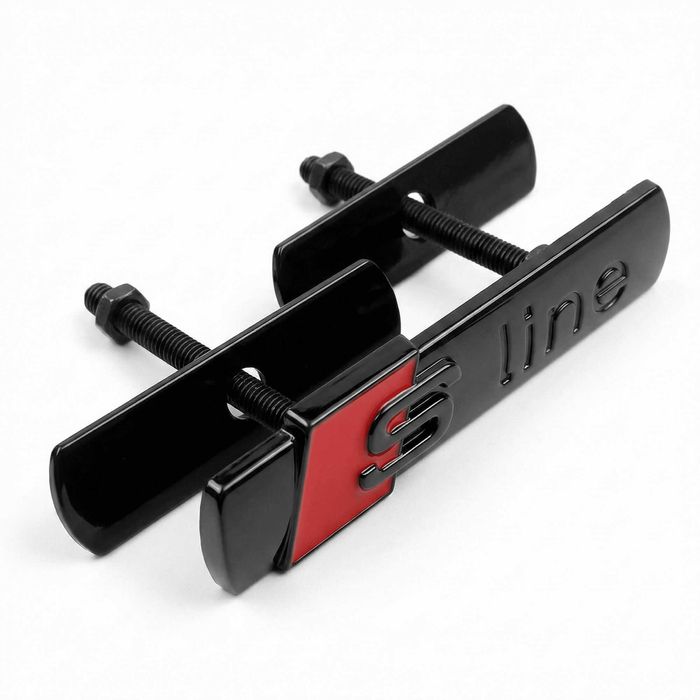 Emblema S line Grila Fagure Negru Lucios