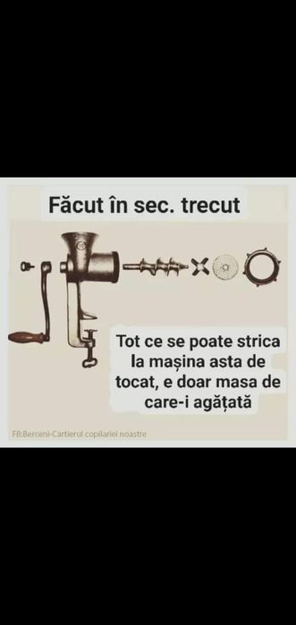 Mașină de tocat carne manuală