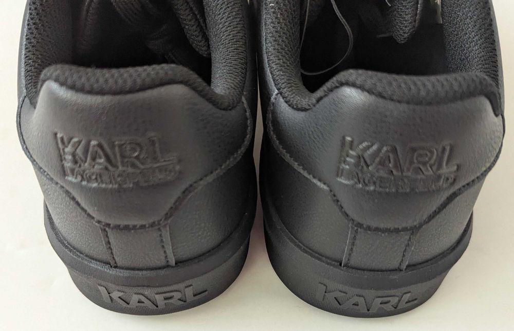 Karl Lagerfeld Paris Cyro Faux Leather мъжки черни маратонки от Сащ