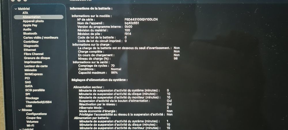 Macbook Air  M2 13" 16 gb ram/256 gb