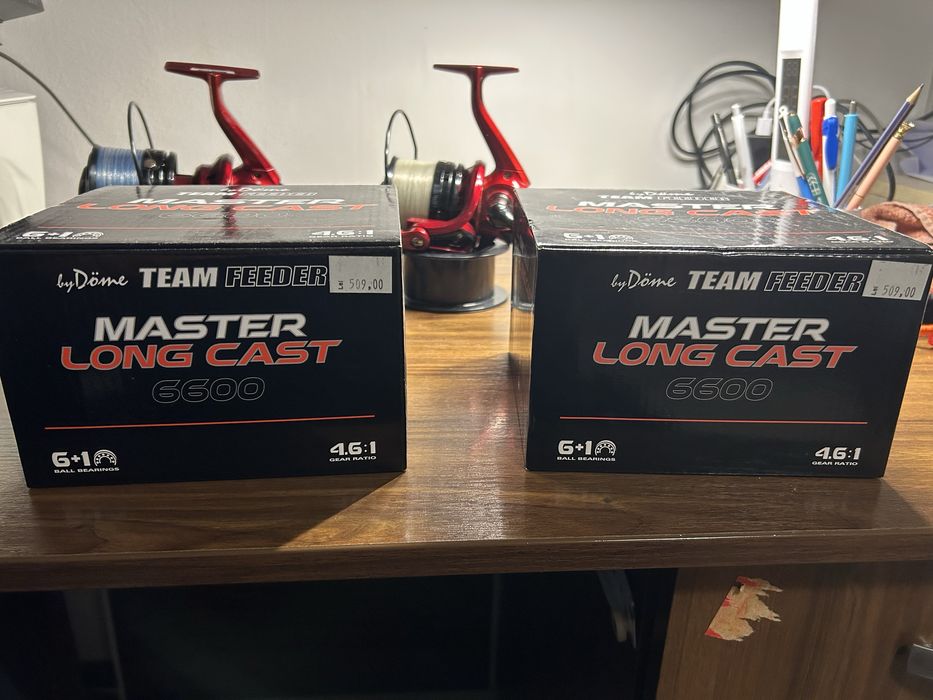 Vând 2 × mulinete By Döme Team Feeder Master Long Cast 6600