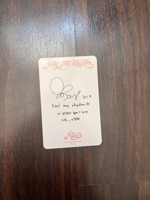 Joy red velvet the reve festival photocard