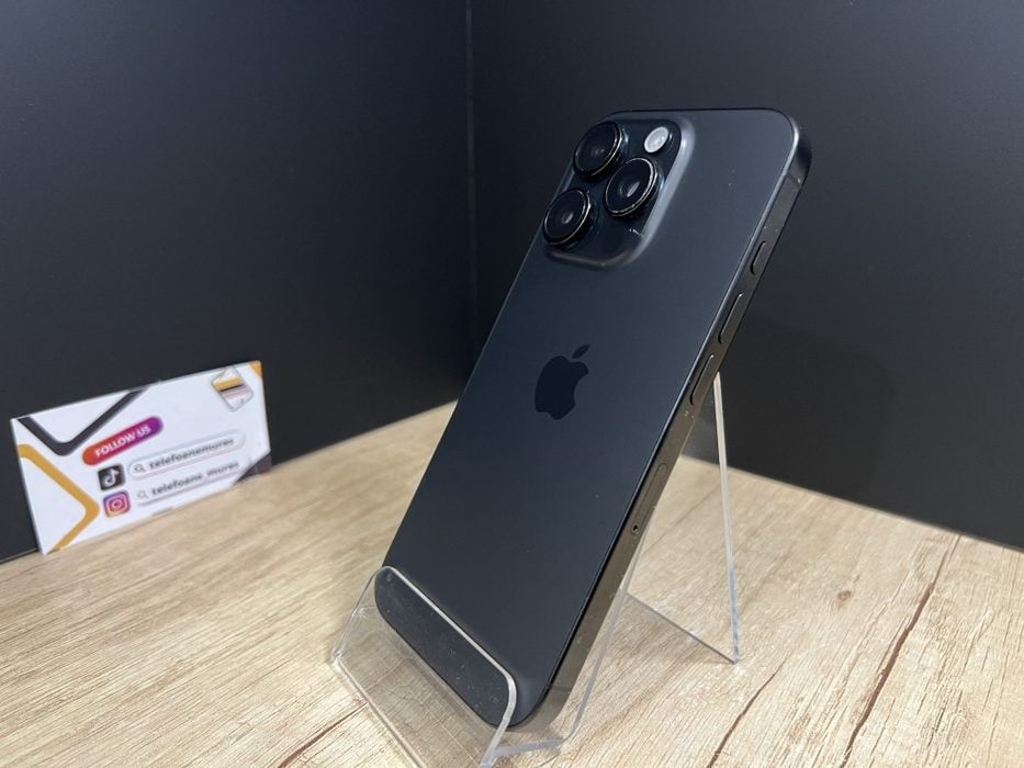 Iphone 16 Pro 128Gb Black Titanium Second-Hand 3 ani garanție, Telefoa