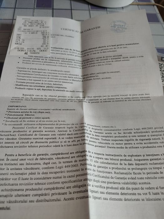 Vând trotinetă RCB