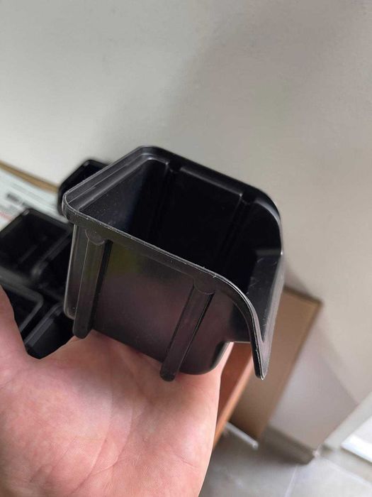 Cutii stivuibile pentru depozitare Hünersdorff, 25 buc, cutii prezentare – dimensiunea 1 – Fabricate din polipropilenă (PP) rezistentă la spargere