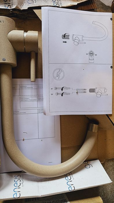 Nou baterie chiuveta bucatarie crem /bej