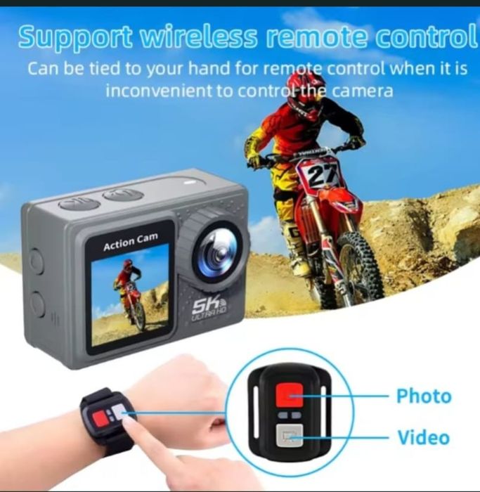 Action Camera 5k cu toate accesoriile posibile similar GoPro