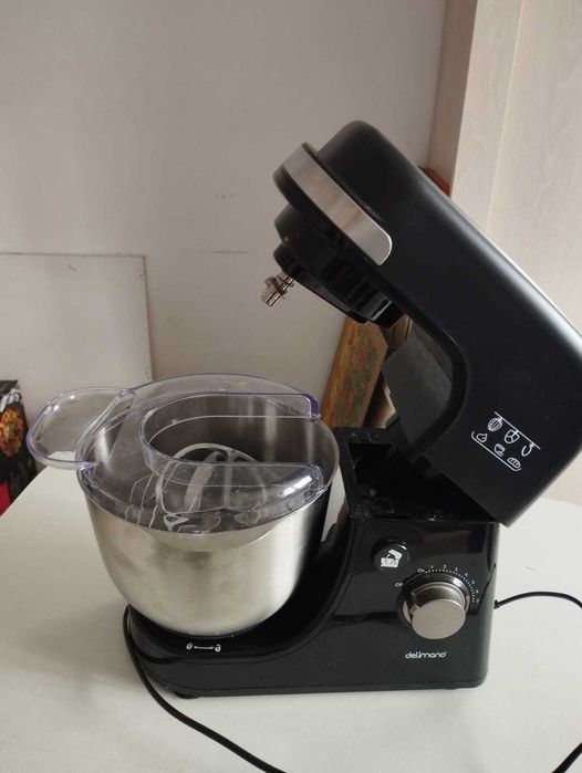 Mixer Planetar Delimano Astoria Black 300W - Bol Inox - În stare perfectă