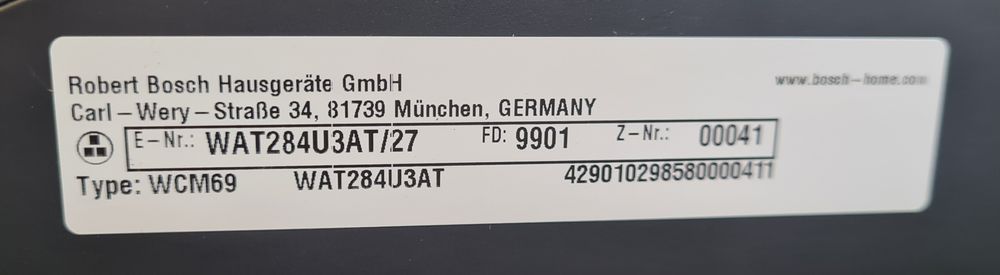 Пералня BOSCH Serie 6 8кг А+++/1400обр