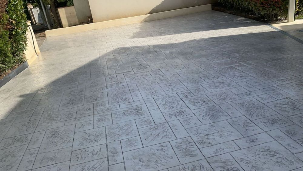 Beton amprentat /dezactivat