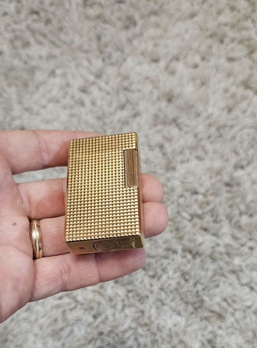 Bricheta Dupont suflata in aur